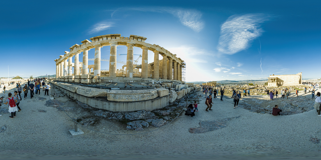 Acropolis Parthenon temple in Athens 8k 60 fps video 360º Video | 360Cities